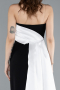 Long Black-White Evening Dress ABU4893