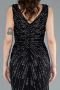 Long Black Mermaid Evening Gown ABU5496