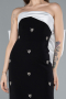 Long Black-White Evening Dress ABU4716