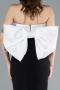 Long Black-White Evening Dress ABU4716