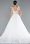 White Embroidered Top Long Wedding Dress ABG110