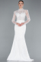 Long White Wedding Dress ABG105