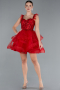 Red Short Engagement Dress ABK2079
