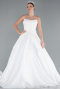 Long White Wedding Dress ABG093