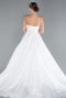 Long White Wedding Dress ABG093
