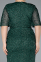Emerald Green Long Plus Size Evening Gown ABU4542