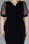 Short Black Plus Size Cocktail Dress ABK2247
