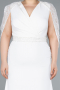 Long White Formal Plus Size Dress ABU4668