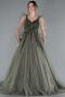 Long Olive Drab Haute Couture ABU2790