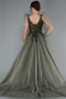 Long Olive Drab Haute Couture ABU2790