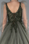 Long Olive Drab Haute Couture ABU2790