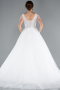 White Stones On Top Glitter Princess Wedding Dress ABG090