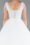 White Stones On Top Glitter Princess Wedding Dress ABG090