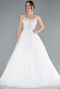Long White Wedding Dress ABG106