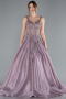 Long Lavender Haute Couture Dress ABU4551