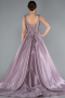 Long Lavender Haute Couture Dress ABU4551