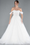 Long White Wedding Dress ABG088