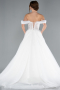 Long White Wedding Dress ABG088