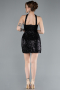 Black Halter Neck Mini Sequin Party Dress ABK2201