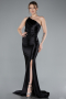 Long Black Prom Gown ABU5022