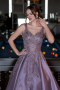 Long Lavender Haute Couture Dress ABU4551