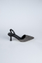 Black-Silver Stony Stiletto AB1127