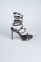 Platinum Plaster Fabric Evening Shoe AB1129