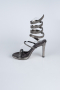Platinum Plaster Fabric Evening Shoe AB1129