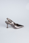 Platinum Patterned Evening Shoe ABD1130