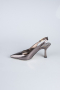 Platinum Patterned Evening Shoe ABD1130