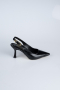 Black Patterned Evening Shoe ABD1130
