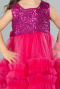 Short Fuchsia Girl Dress ABK2066