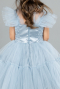 Short Grey-Indigo Girl Dress ABK2067