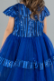 Midi Sax Blue Girl Dress ABK2301