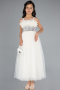 Long White Girl Dress ABU4830