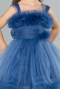 Front Short Back Long Indigo Girl Dress ABO112