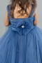 Front Short Back Long Indigo Girl Dress ABO112