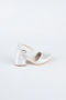 Silver Plaster Fabric Kid Shoe SE771