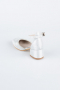 Silver Plaster Fabric Kid Shoe SE771