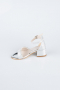 Silver Laser Cut Kid Shoe SE786