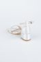 Silver Laser Cut Kid Shoe SE786
