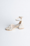 Gold Kroko Kid Shoe SE786