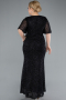 Black Long Plus Size Evening Gown ABU4542