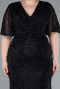 Black Long Plus Size Evening Gown ABU4542