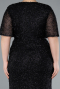 Black Long Plus Size Evening Gown ABU4542