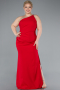 Long Red Plus Size Evening Gown ABU4892