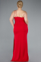 Long Red Plus Size Evening Gown ABU4892