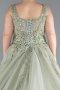 Long Mint Plus Size Haute Couture Dress ABU3747