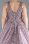 Long Lavender Plus Size Haute Couture Dress ABU4557