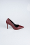 Burgundy Patent Leather Stiletto AB1133